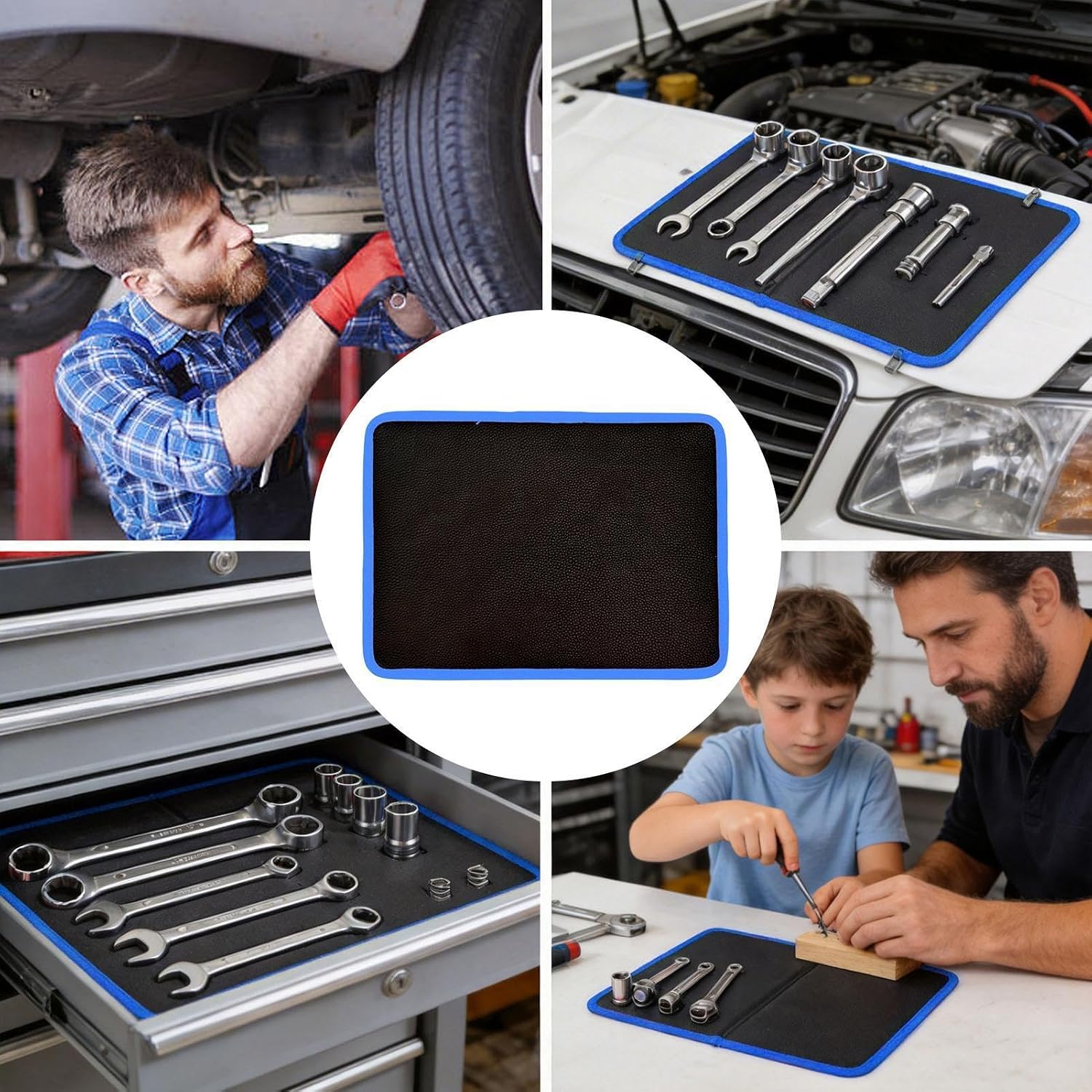  Tapis Magnétique Pour Outils De Mécaniciens, Plateau Double Face Pour Clés Et Boulons, Tapis De Rangement Magnétique à Outils, Pour Maison, Garage, Atelier, Bureau, Industrie, Salle De Classe, électro