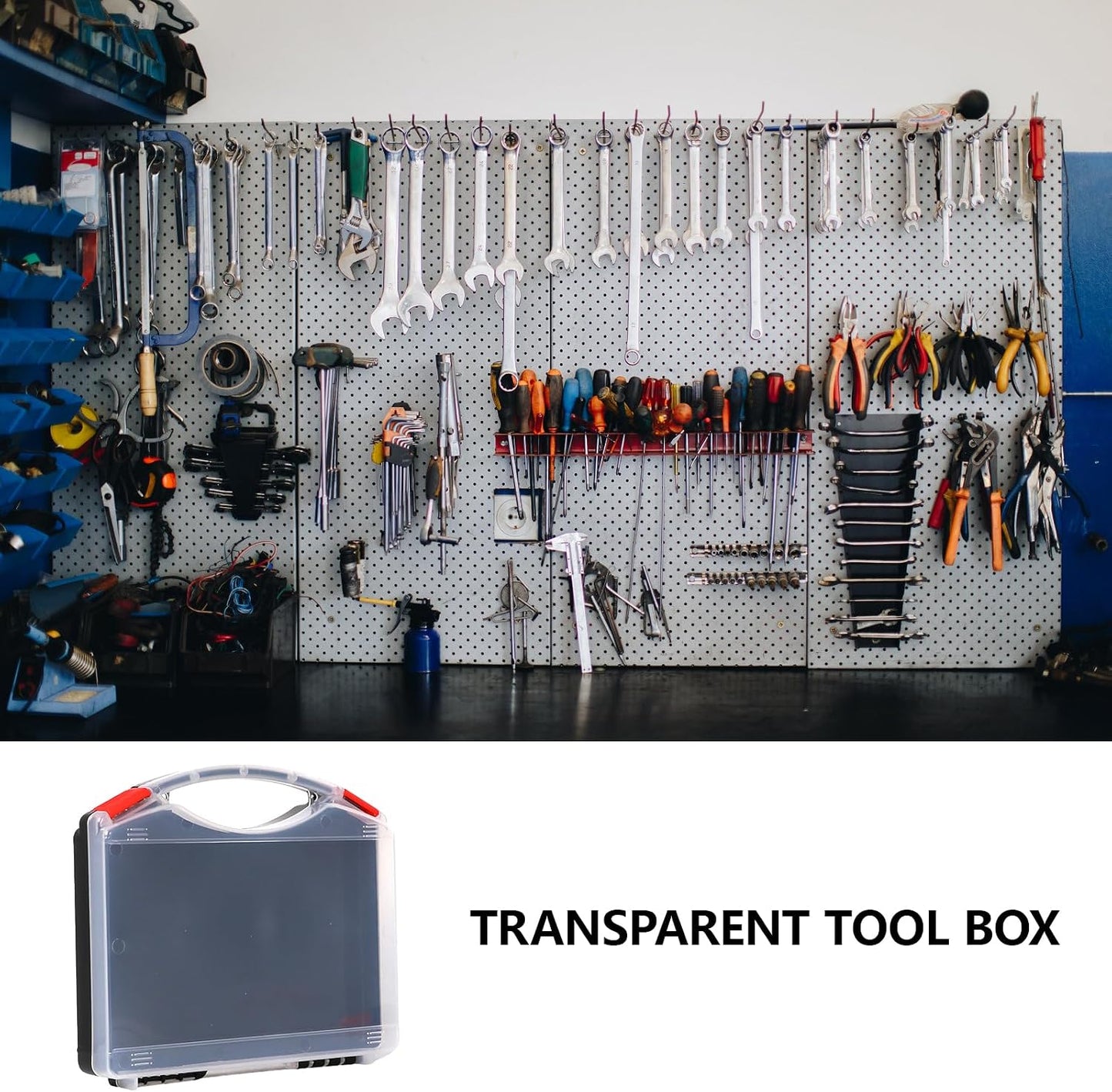  Boîte à Outils Transparente Multifonctionnelle Pour écrous, Boulons, Petite Boîte à Outils