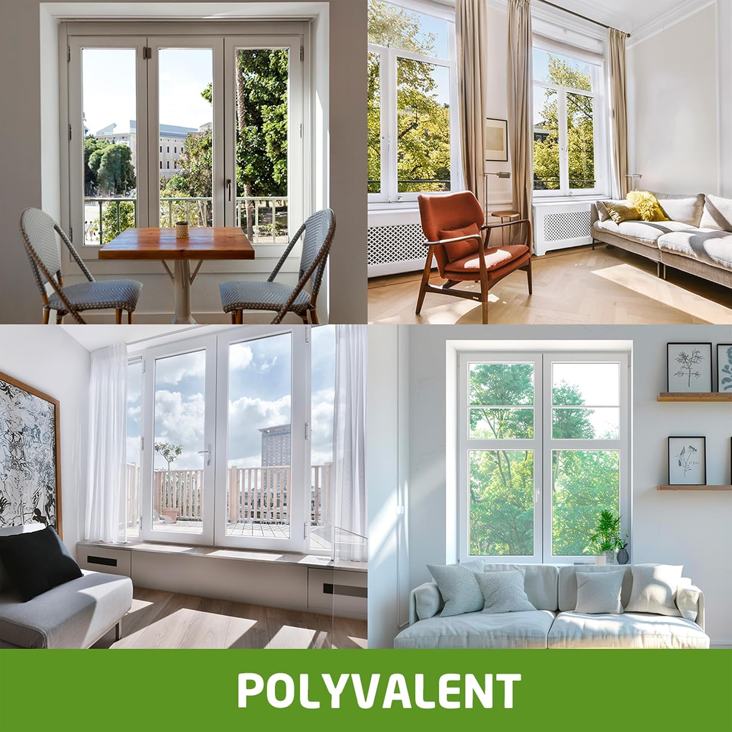  Amig - Sliding Screen For Windows | White Aluminium And Grey Fiberglass Mesh | Adjustable And Cut To Size | Quick Installation On Window Frame | 70 X 130 Cm