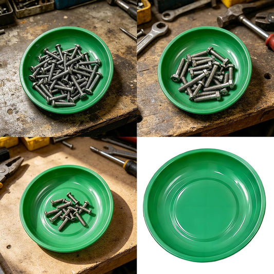  Plateau De Rangement De Pièces En Plastique Empilable Avec Magnétique Puissant Pour Une Organisation Efficace Des Outils De Garage D ' Atelier, Propriétaire De Pièces Magnétiques