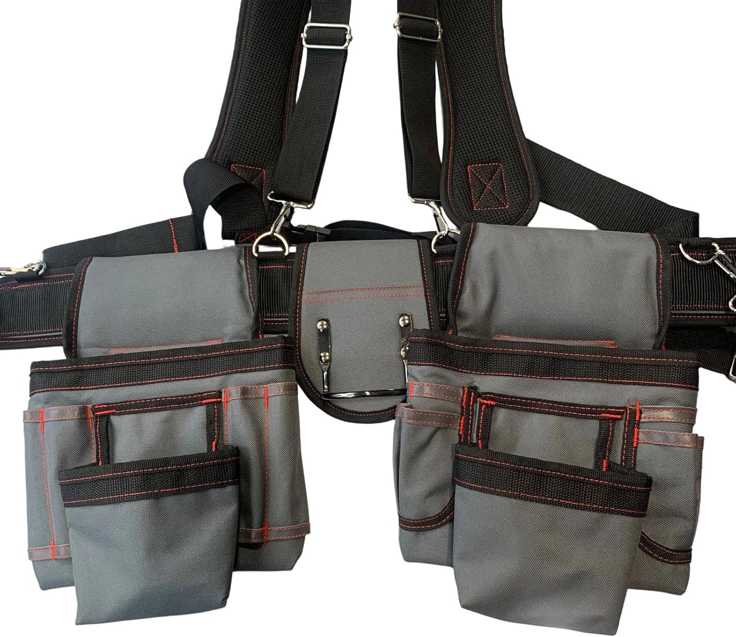  Ceinture Ergonomique Pour Outils De Travail Avec Compartiment De Rangement Multi-poches, Sangle Rembourrée Renforcée, Porte-jarretelles Réglables, Pochette à Outils, Ceinture De Charpentier