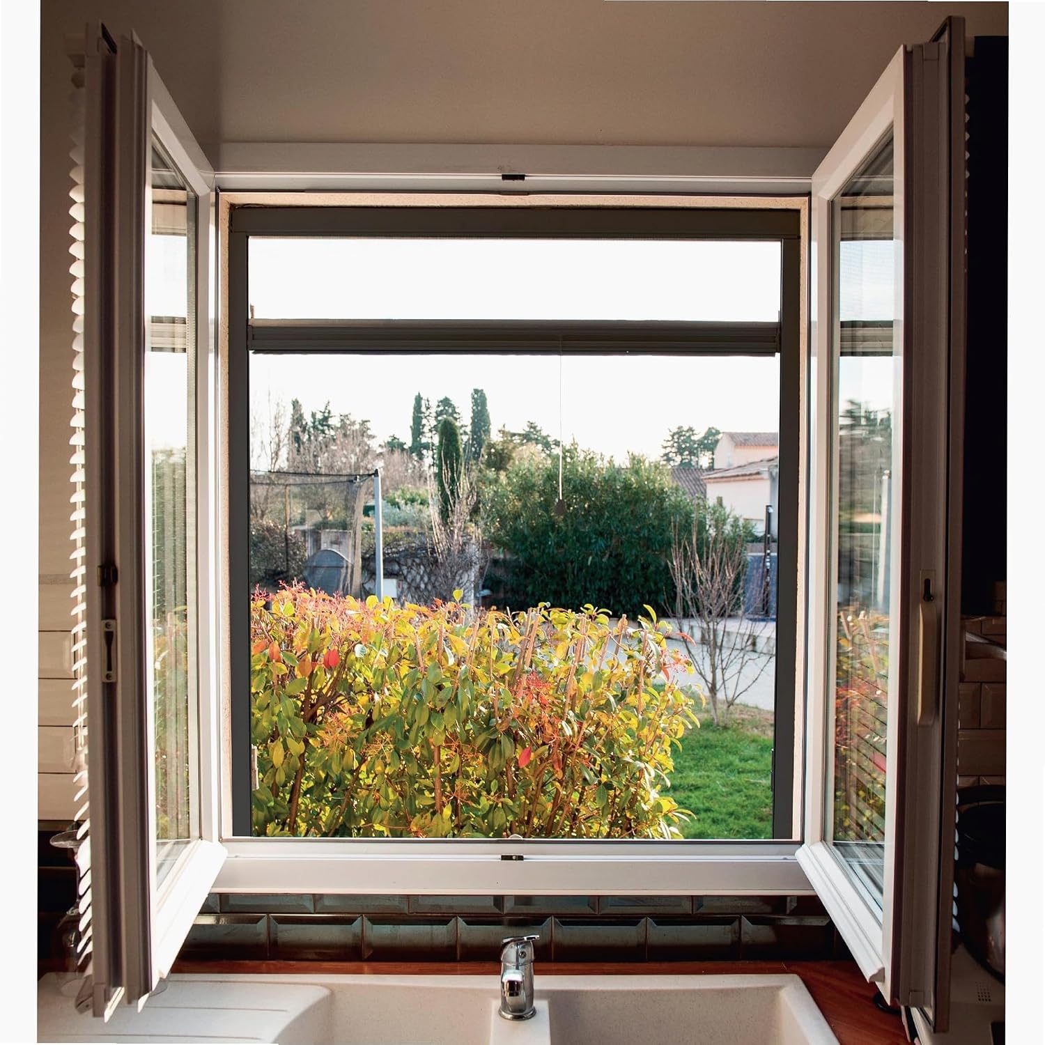  WERKA PRO Mosquito Net Window Roller Aluminium 80 X 130 Cm