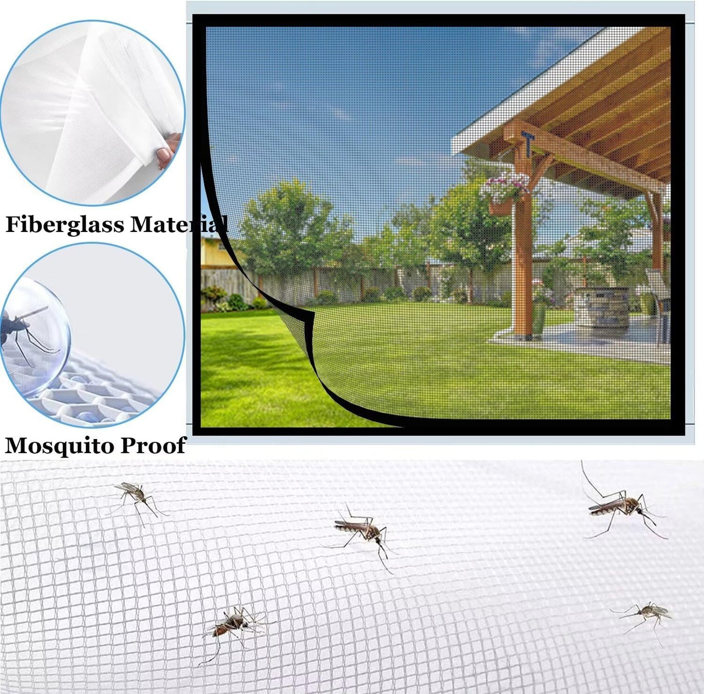  Mosquito Net With Sliding Window 90 X 120 Cm Black Fiberglass Window For Living Room Kitchen Bay Window