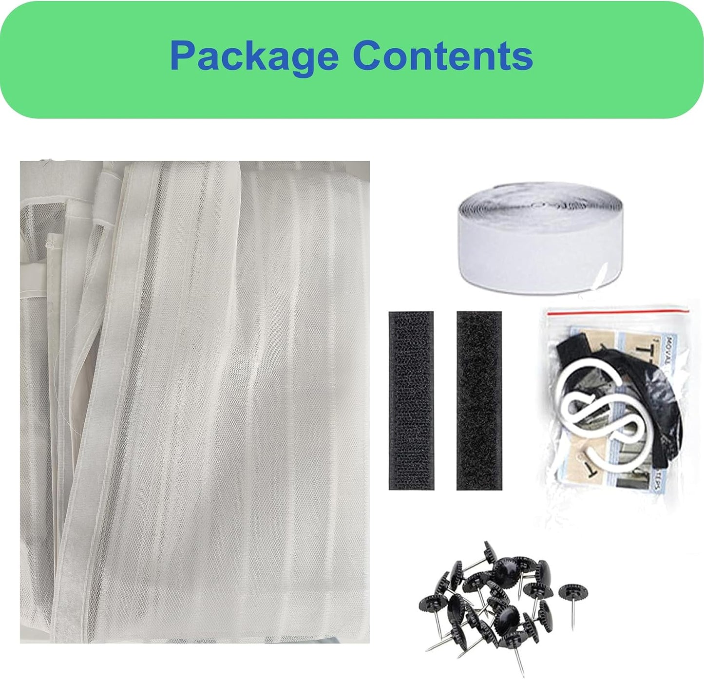  Mosquito Net For Windows, 56 X 99 Cm, Magnetic Anti-Mosquito Mosquito Net For Balcony, Living Room, Patio, White
