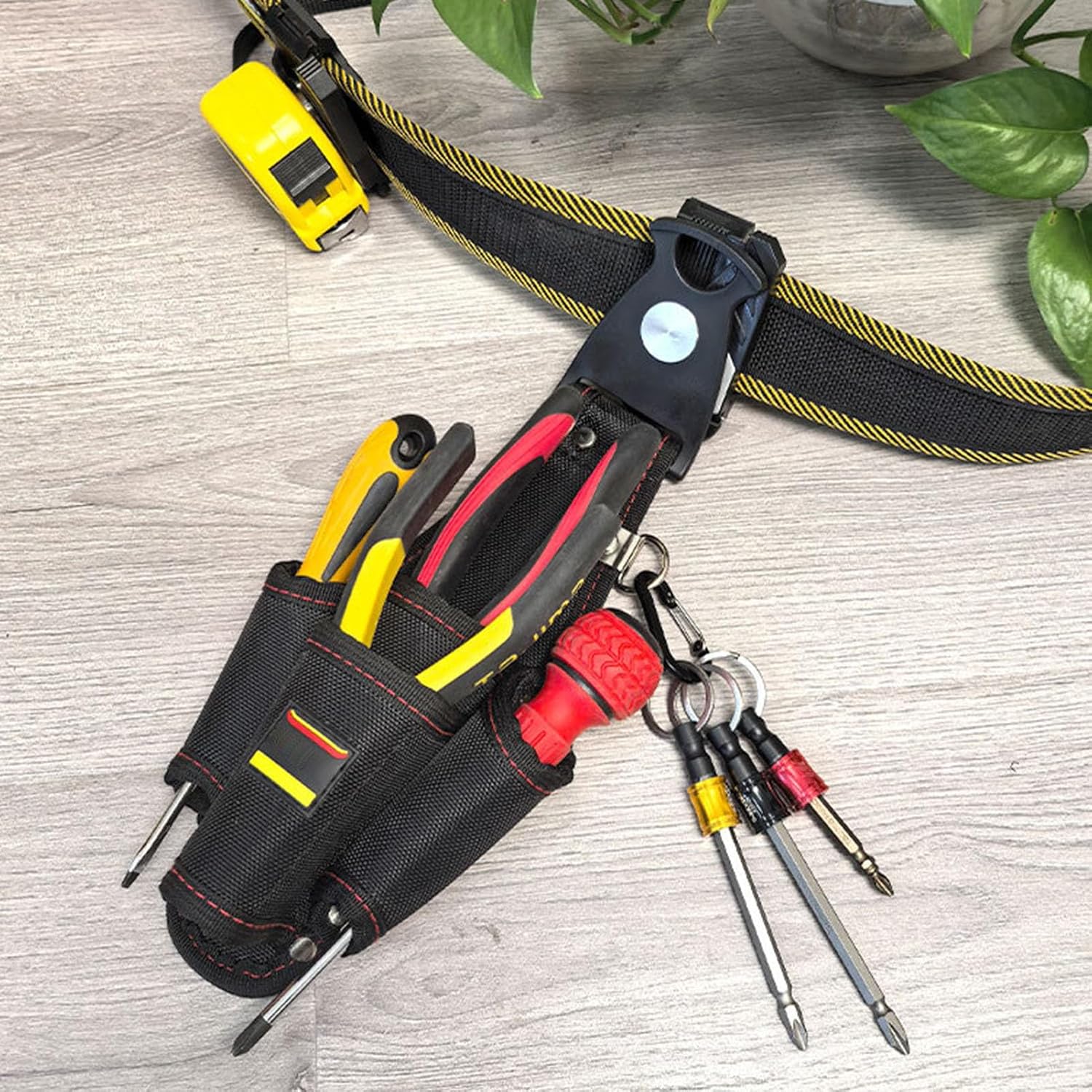 GENERIC Ceinture à Outils D'électricien | Pochette De Rangement Portable – Porte-outils – Pour Bricoleur, Entrepreneur, Mécanicien, Plombier, Menuiserie, Papa