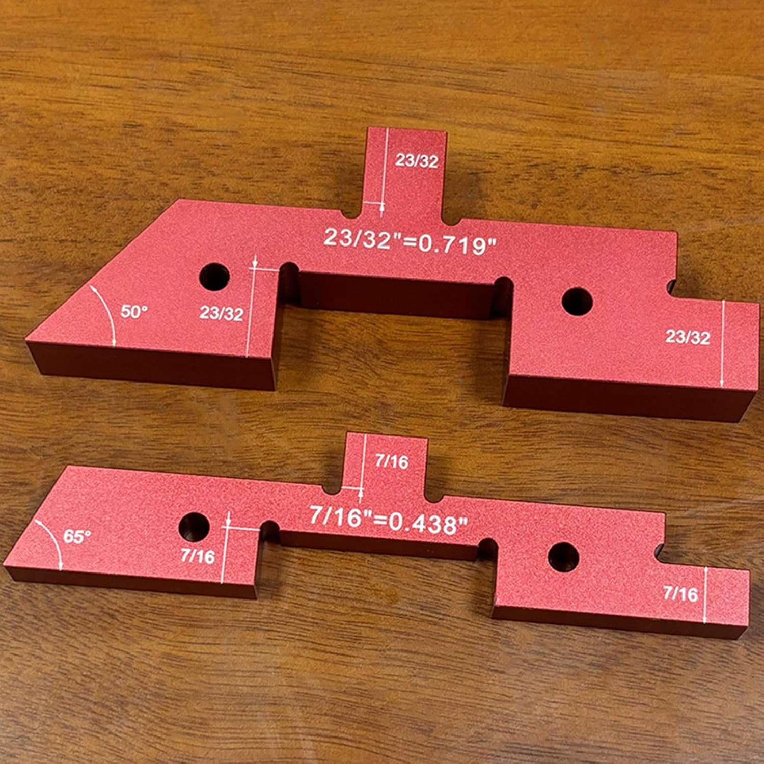  Lot De 7 Barres De Réglage De Table De Toupie En Aluminium De Précision, Jauges De Hauteur, Outils De Travail Du Bois
