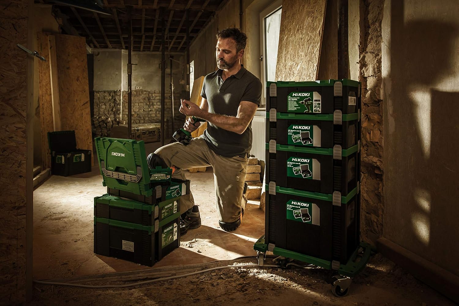 Hikoki Hitachi Boîte à Outils HIT-System Case I, Vert/Noir