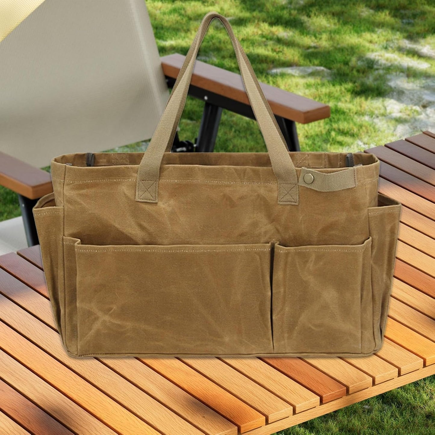 GENERIC Porte-ustensiles Imperméable, Organisateur D'outils Portable, Sac Fourre-tout De Camping, Sac De Rangement Pour Barbecue, Sac Fourre-tout Pour Bois De Chauffage, Outils De Barbecue En Plein Air, Sac