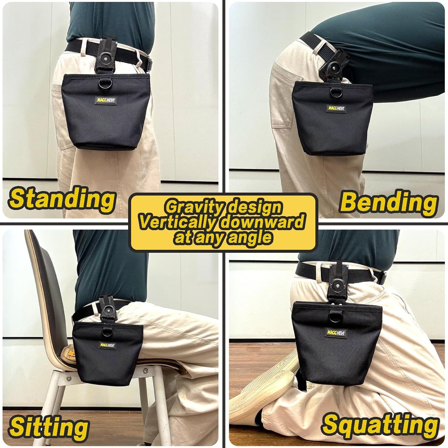  Porte-outils En Nylon Pour Organiser Les Clous Et Les Vis Avec Boucle De Ceinture Sécurisée Pour Garder Les Clous Et Les Boulons Organisés Sur Le Chantier De Travail