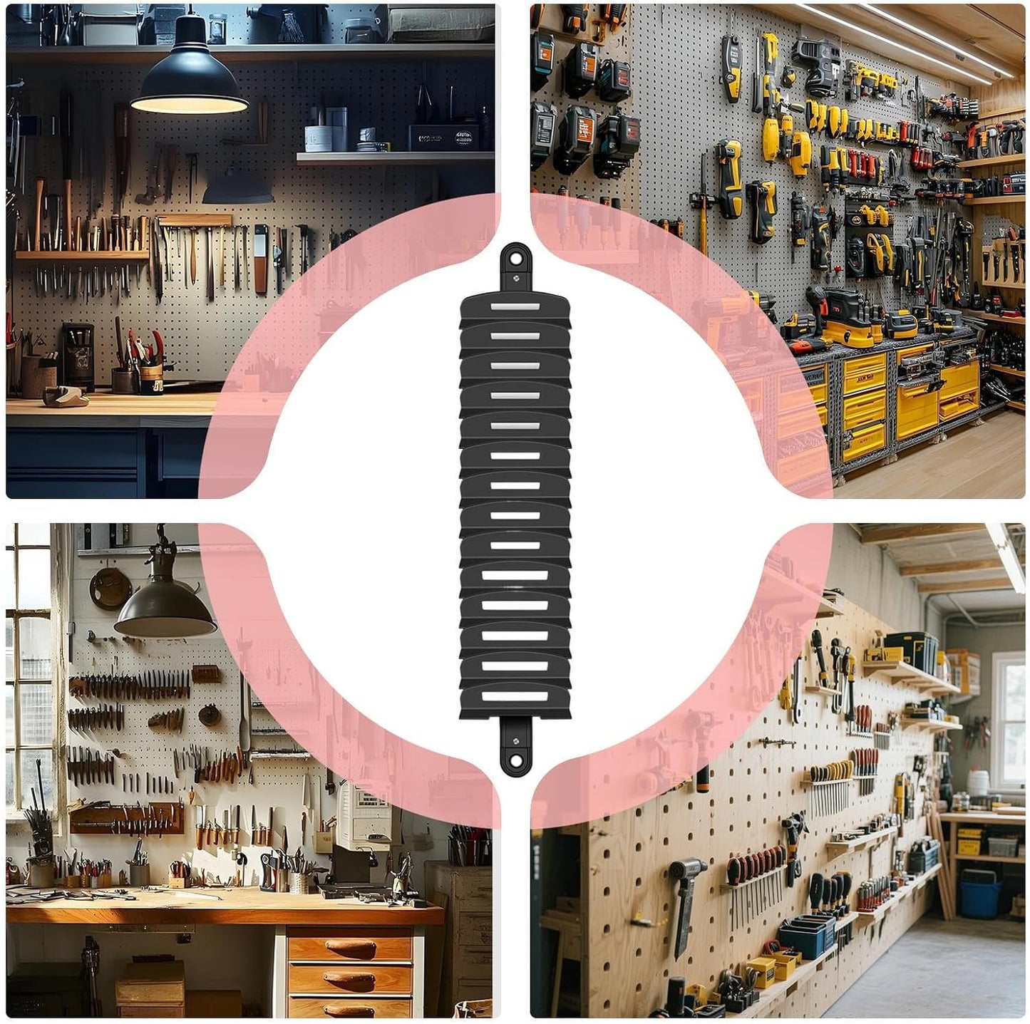  Générique Porte-Clés à Outils,Plateau De Rangement Pour Outils Avec Support Aimanté | Accessoire D'Organisation Polyvalent Pour Boîte à Outils – Idéal Pour Passionnés Et Débutants