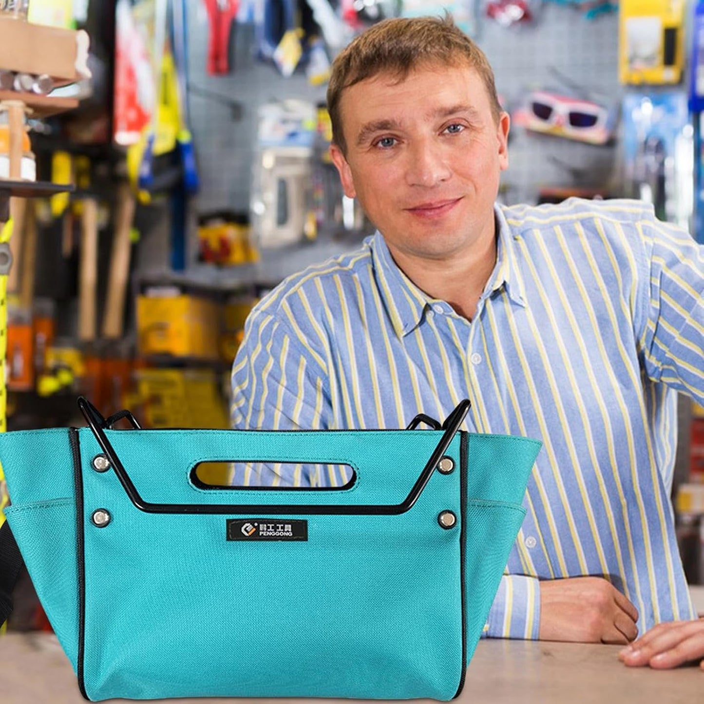  Porte-outils Pour échelle - Sac De Rangement Pour échelle Télescopique - Pour Peintres, Propriétaires De Maison, Techniciens, Couvreurs, Jardiniers, Ateliers, Garage, Entrepôt