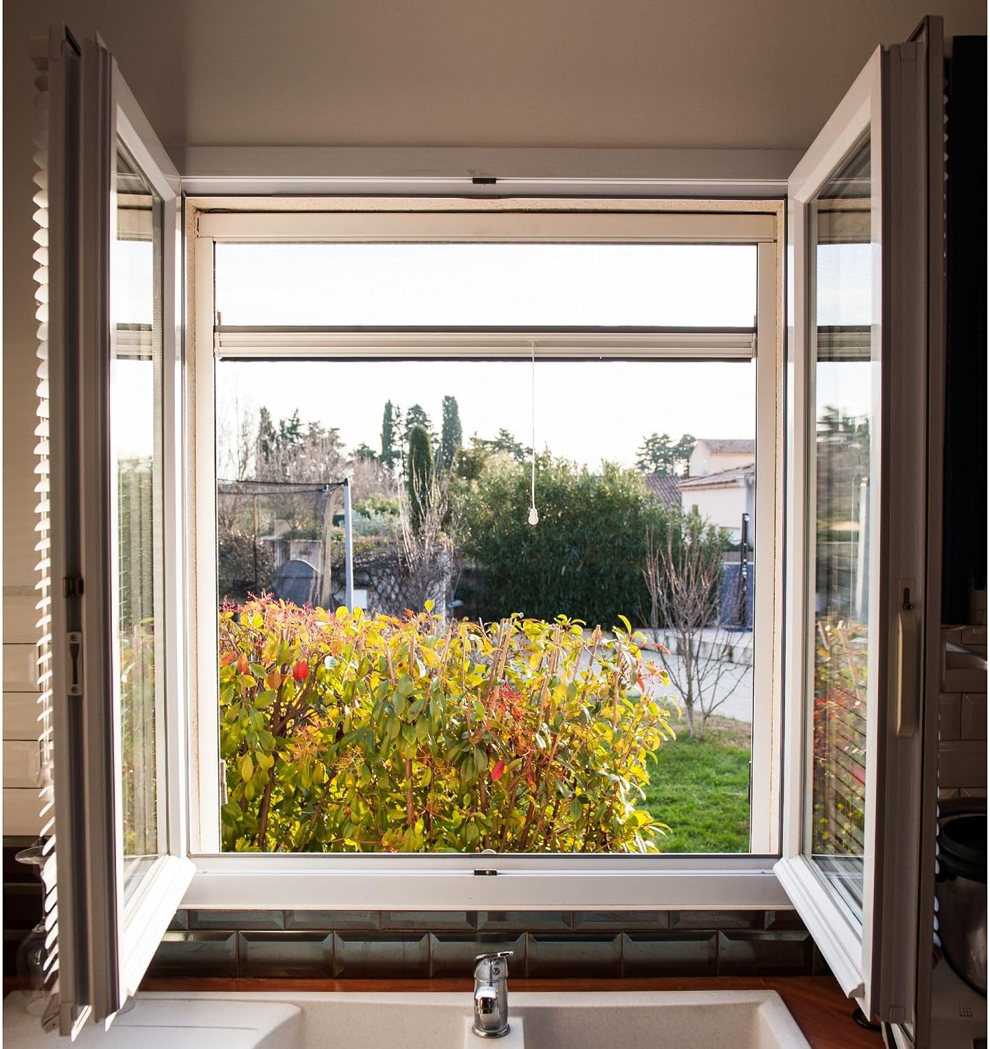  WERKA PRO Mosquito Net Window Roller Aluminium 80 X 130 Cm