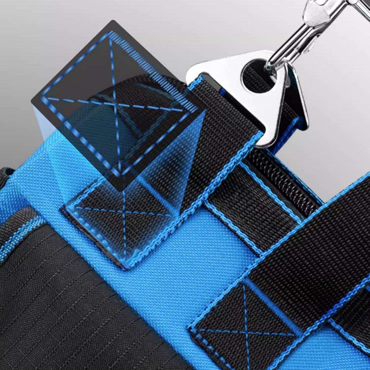 GENERIC Sac À Outils Pour Hommes, Poignée Ergonomique Imperméable Renforcée, Grand Sac À Outils De Travail, Pour Voyage En Plein Air Construction Réparation Auto Maison Garage Papa Père Électricien