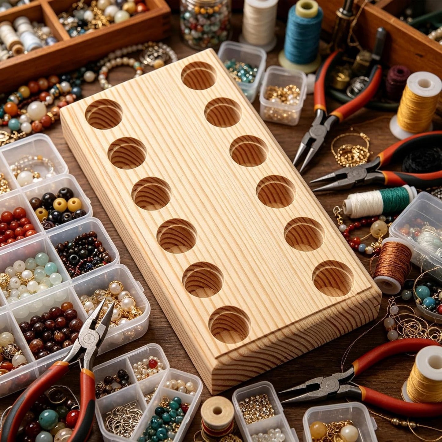  Organiseur De Pinces | Étagère De Rangement Pour Pinces à Plusieurs Fentes Avec Plusieurs Compartiments | Porte-outils à Perles | Pour établi, Travaux De Construction, De Réparation Et D'entretien