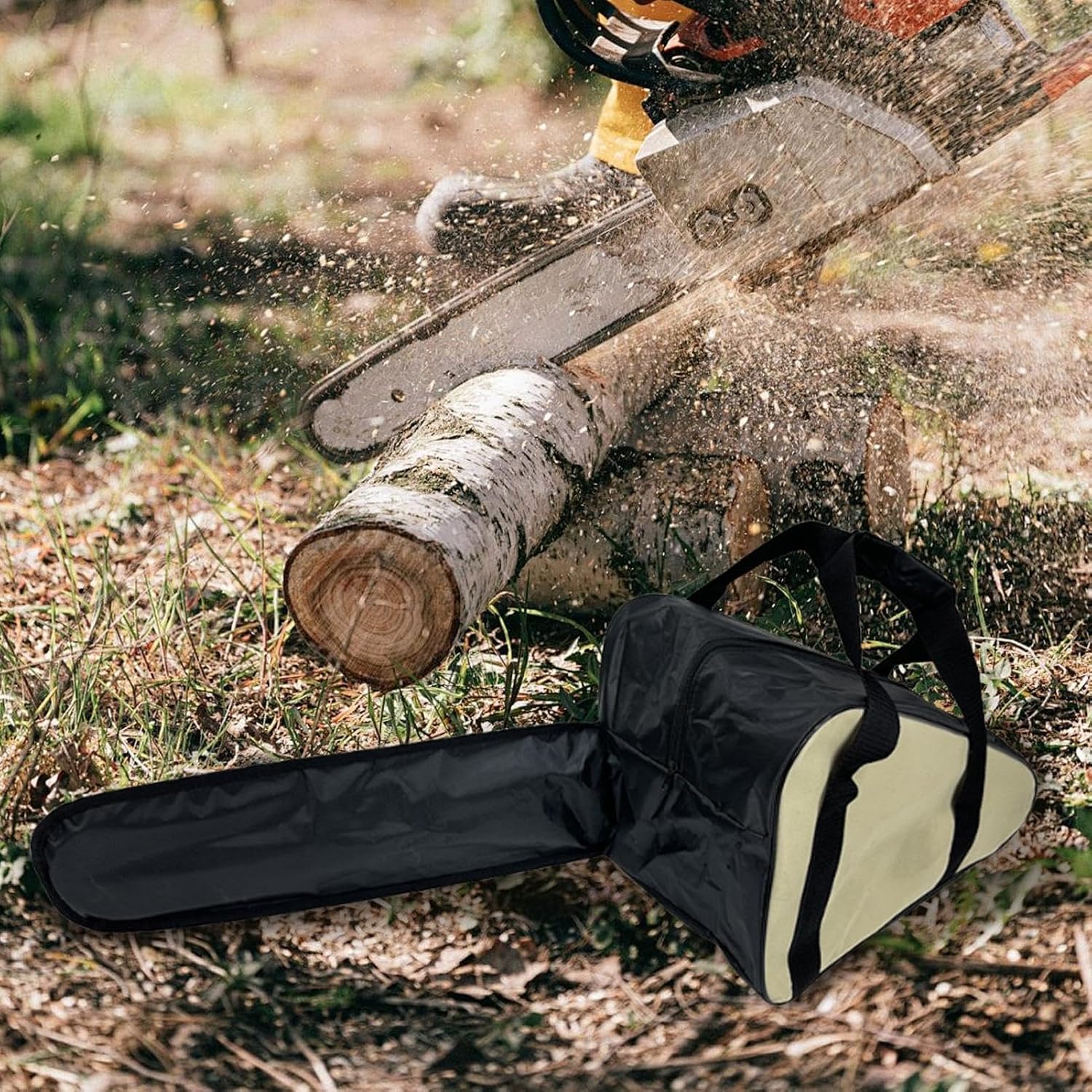  Sac De Transport Portable Pour Scie à Chaîne, Porte-outils électrique Multifonctionnel, Pour Le Jardinage, L'essai, Les Réparations Et L'utilisation à Domicile, 68 X 20 X 36 X 35 Cm