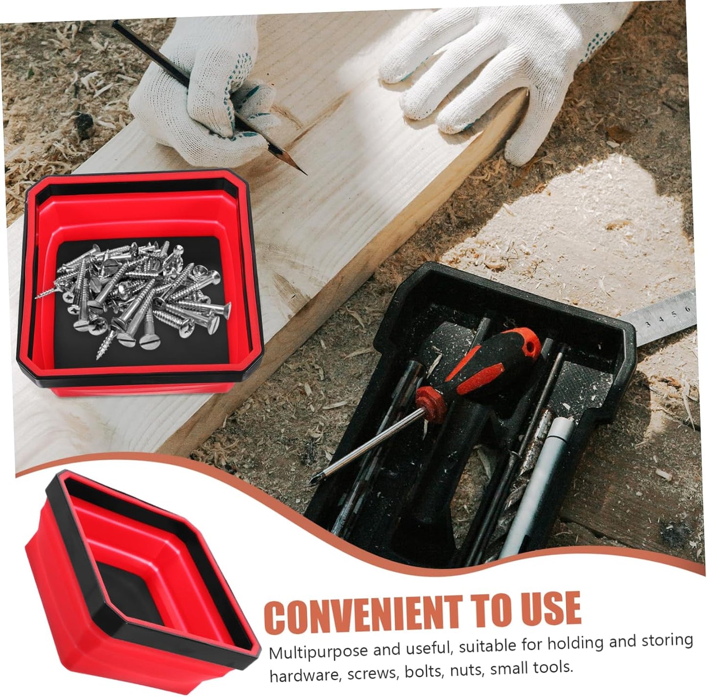  Gatuida Bol Magnétique Pour Ranger Vis Et Boulons Plateau Portable Avec Aimant Pour Petits Outils