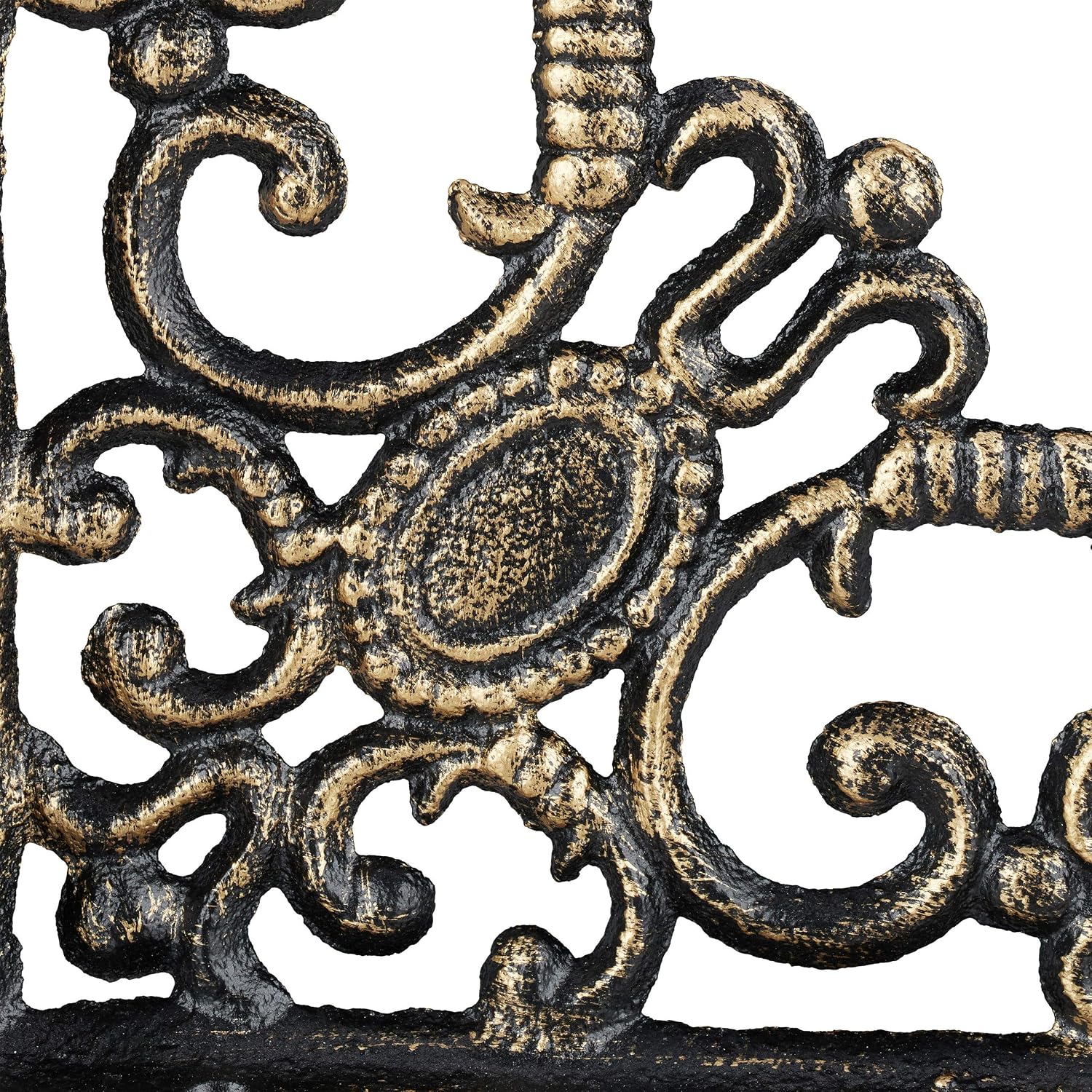 Relaxdays Set Of 2 Antique Cast Iron Bracket Wall Shelf Bracket Baroque Ornaments Bronze